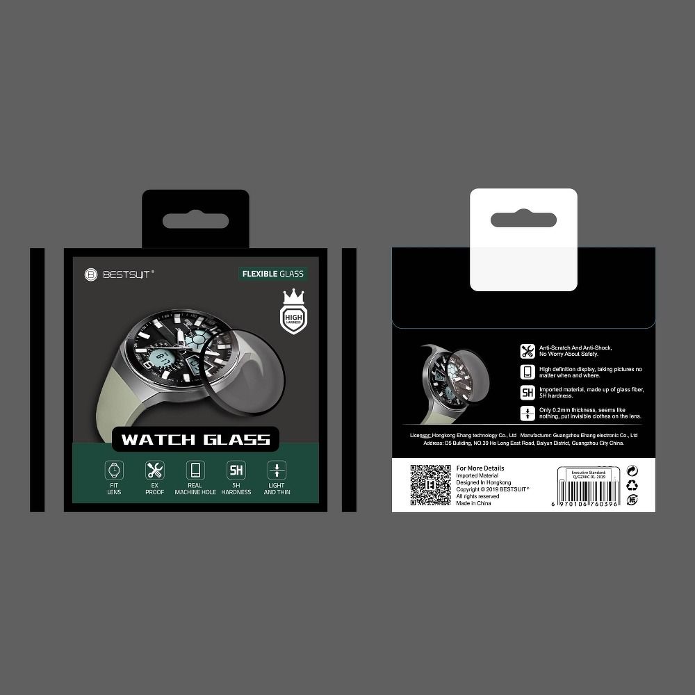 Bestsuit - Bestsuit Huawei Watch GT 2 Pro Skärmskydd av Flexible Glas