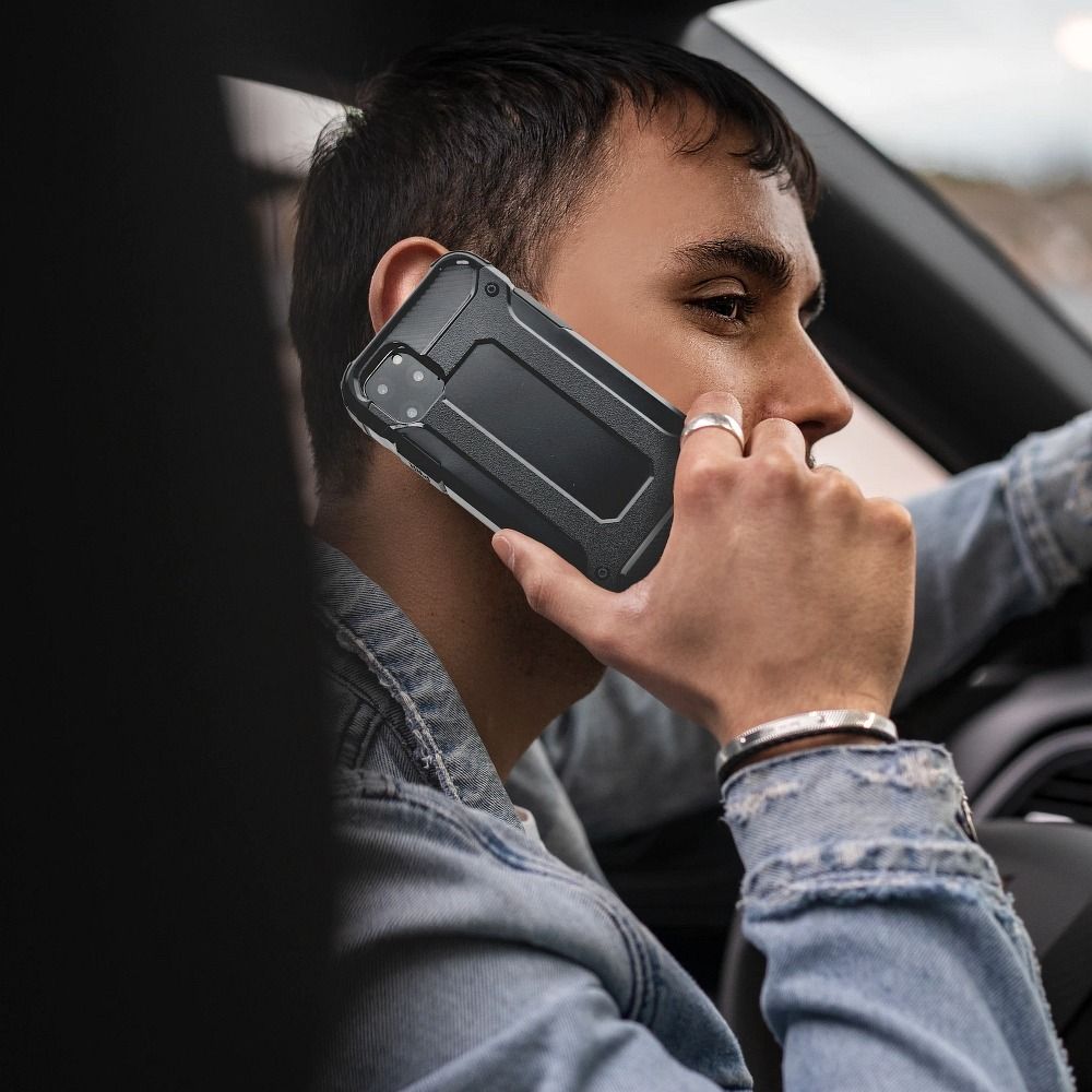 Forcell - iPhone 5/5S/SE Skal Forcell Armor Hårdplast - Svart