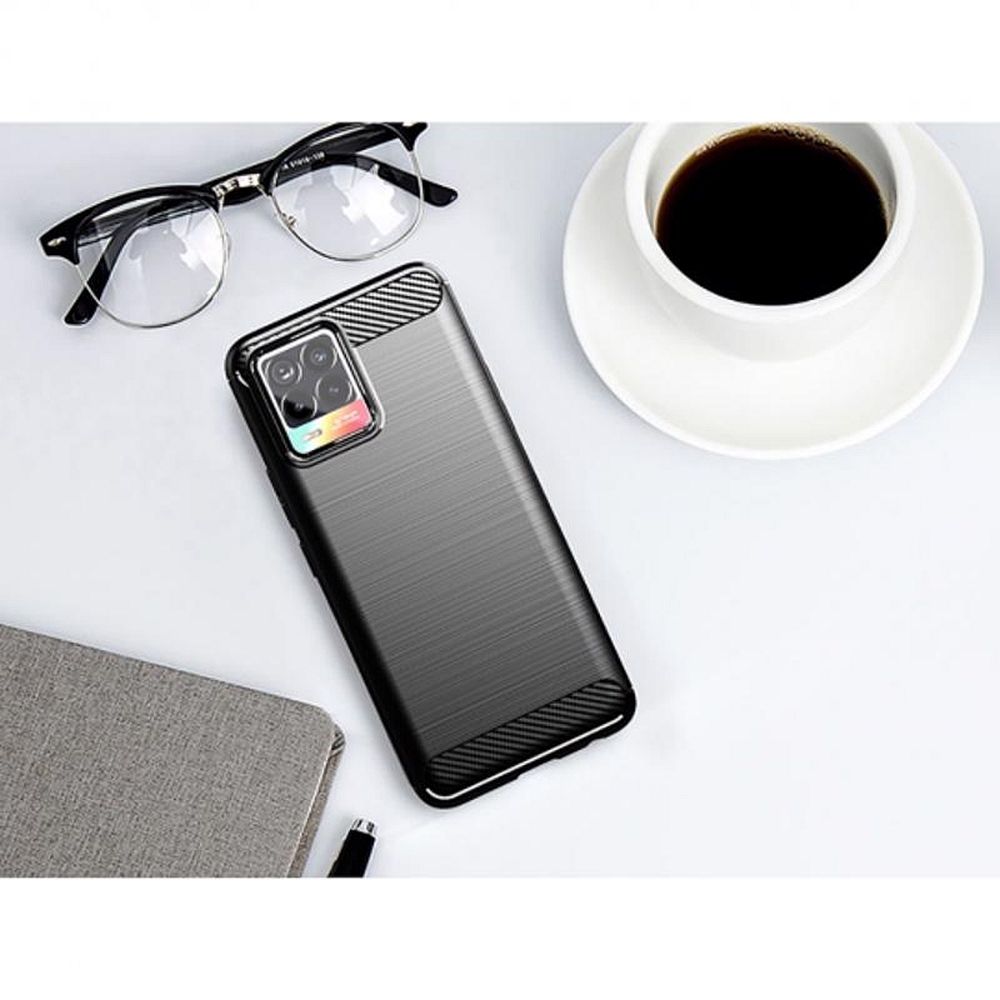 Forcell - Realme Realme 8/8 Pro Skal Forcell Carbon - Svart