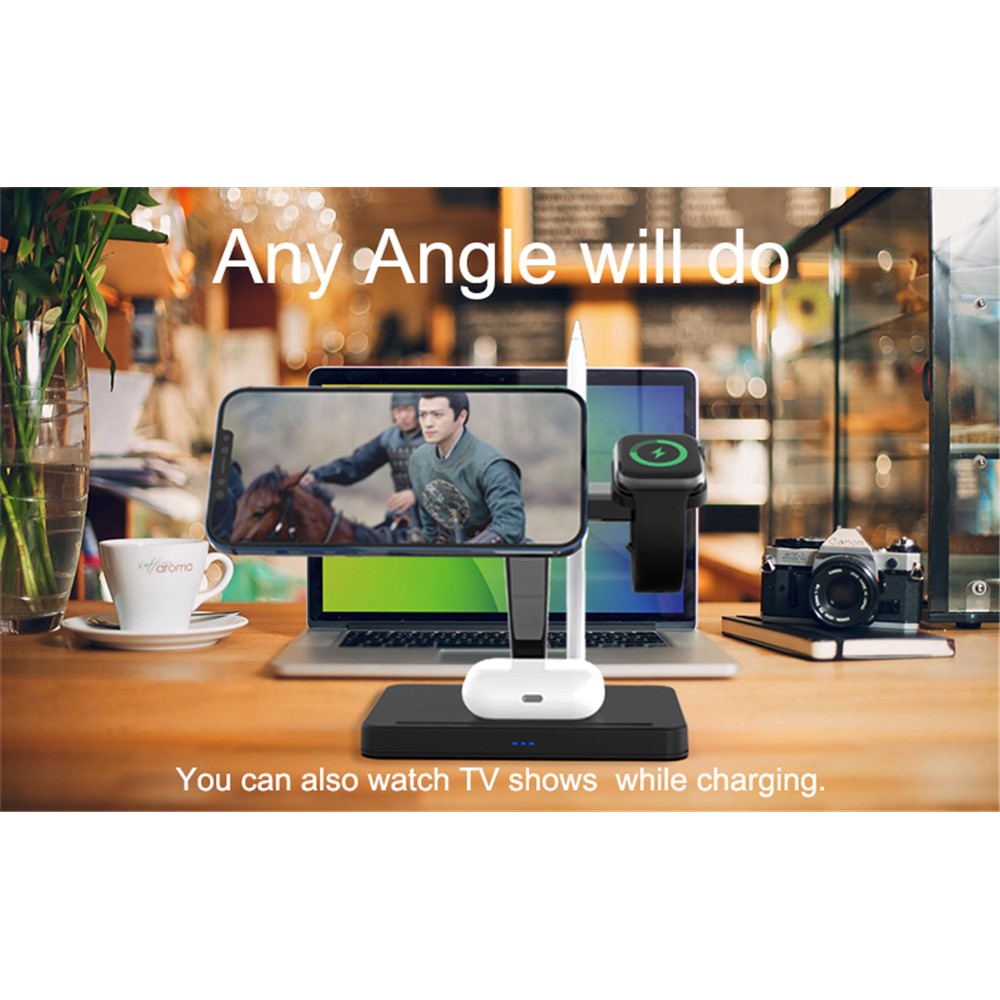 A-One Brand - 4in1 Magsafe Trådlös laddare iPhone - Apple Watch - AirPods - Apple Pencil