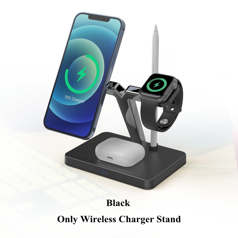 A-One Brand - 4in1 Magsafe Trådlös laddare iPhone - Apple Watch - AirPods - Apple Pencil