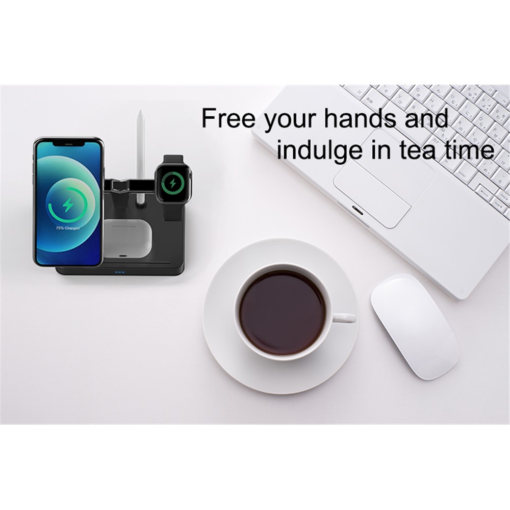 A-One Brand - 4in1 Magsafe Trådlös laddare iPhone - Apple Watch - AirPods - Apple Pencil