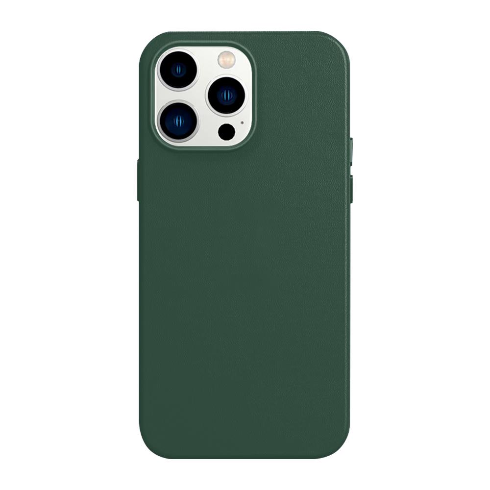 Boom - BOOM iPhone 14 Pro Magsafe Skal Äkta Läder - Grön