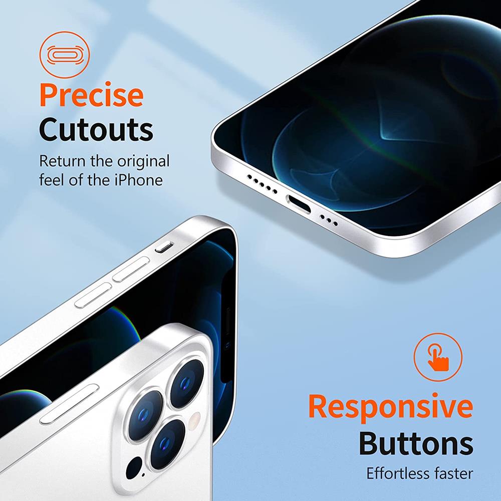 Boom - Boom Zero iPhone 13 Pro Skal Ultra Slim - Vit
