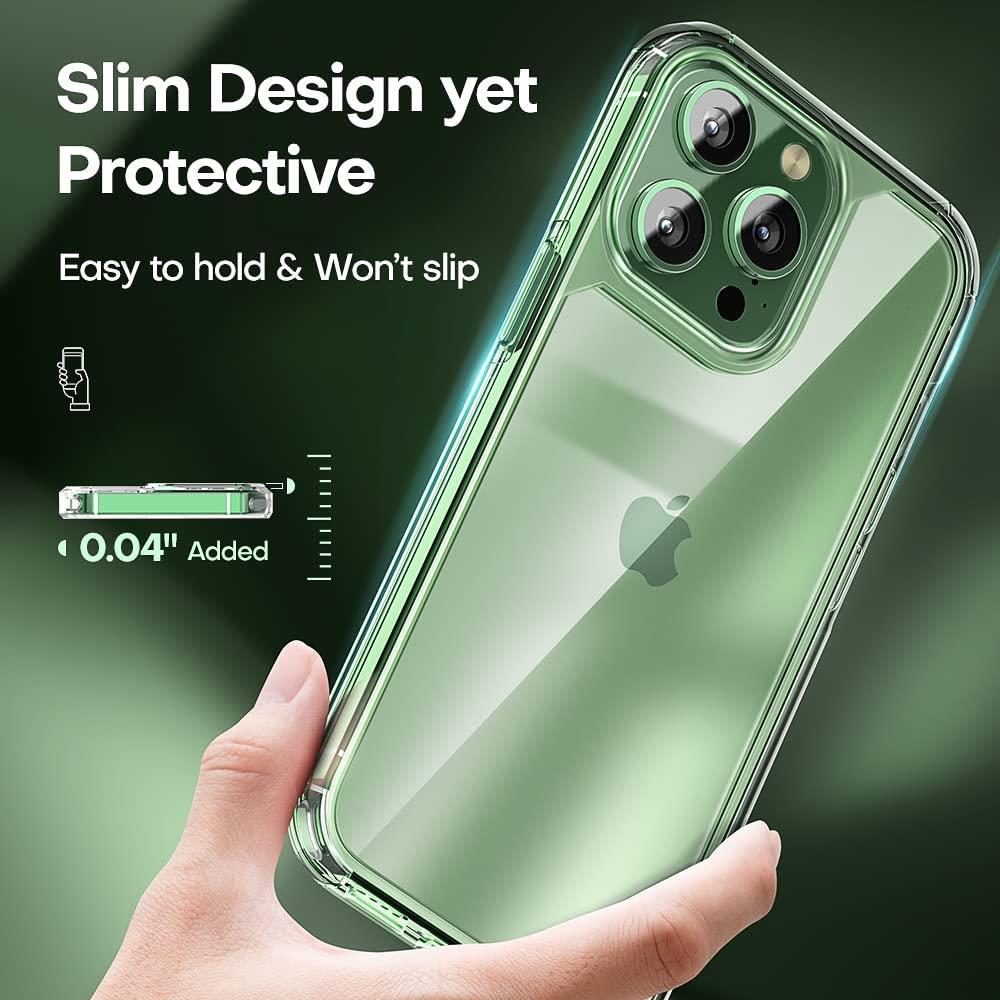 Boom - [6in1] BOOM iPhone 14 Pro Skal - Linsskydd - Härdat Glas - MagSafe Ring