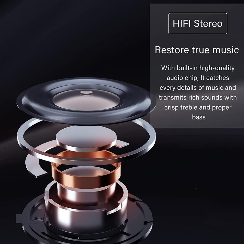 OEM - BoomPods 3 - Hörlurar med Touch och Trådlös Laddning - Bluetooth