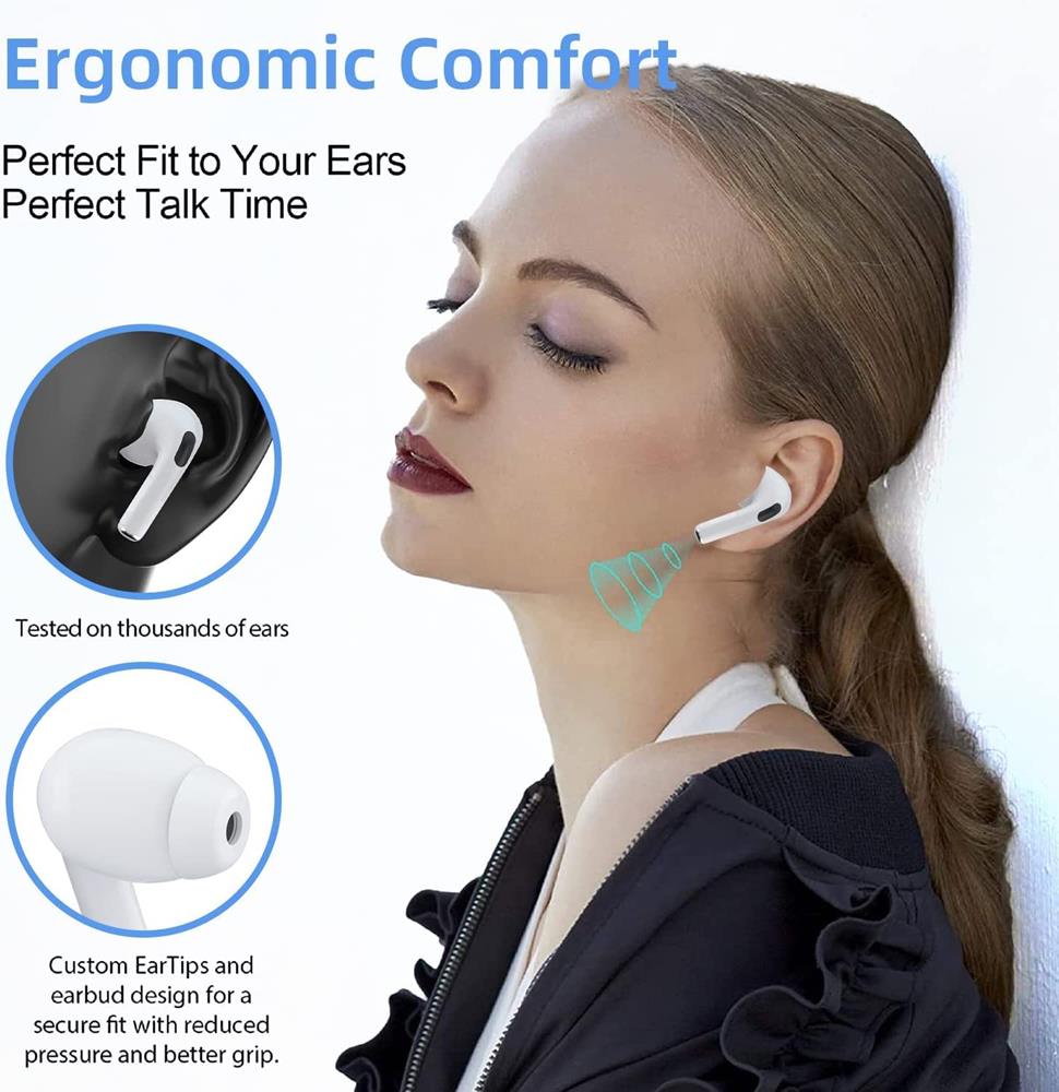 OEM - BoomPods Pro - Hörlurar med Touch och Trådlös Laddning - Bluetooth
