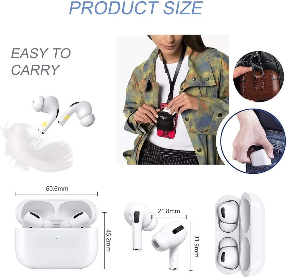 OEM - BoomPods Pro - Hörlurar med Touch och Trådlös Laddning - Bluetooth