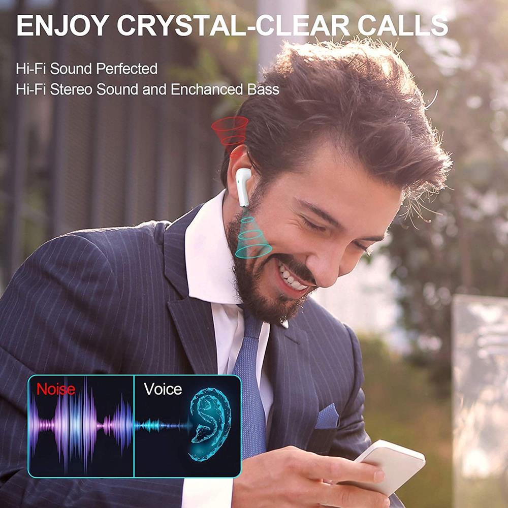OEM - BoomPods Pro - Hörlurar med Touch och Trådlös Laddning - Bluetooth