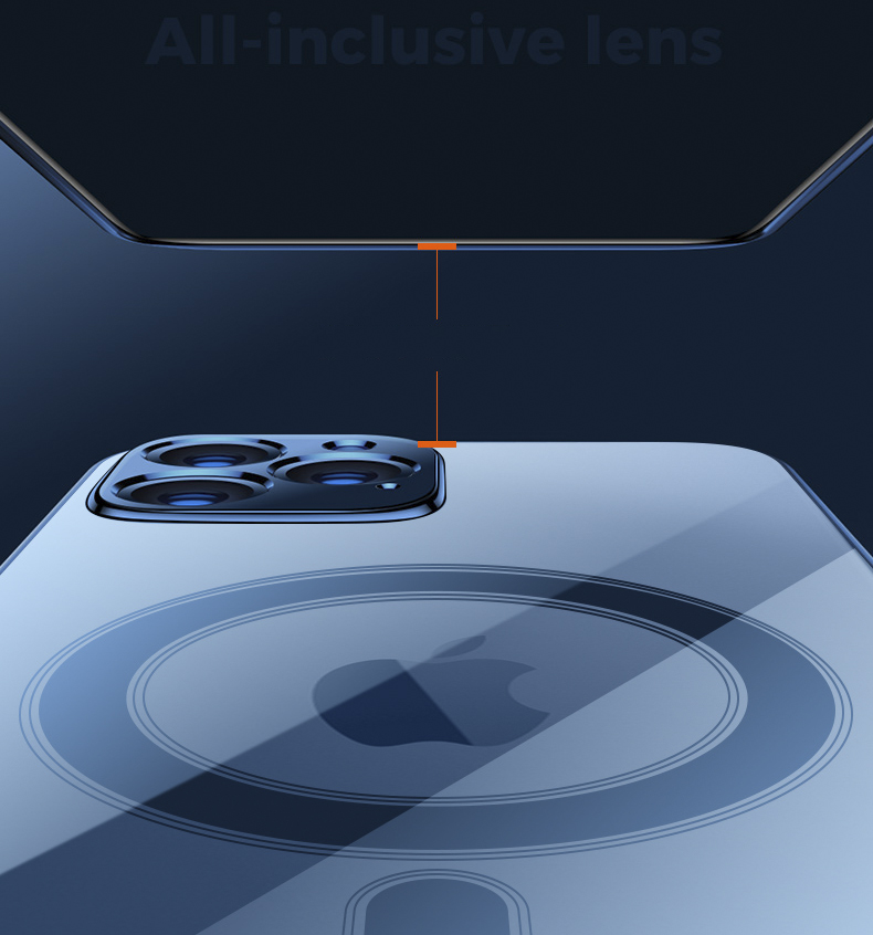 A-One Brand - Electroplating Magsafe Skal iPhone 13 Pro - Blå