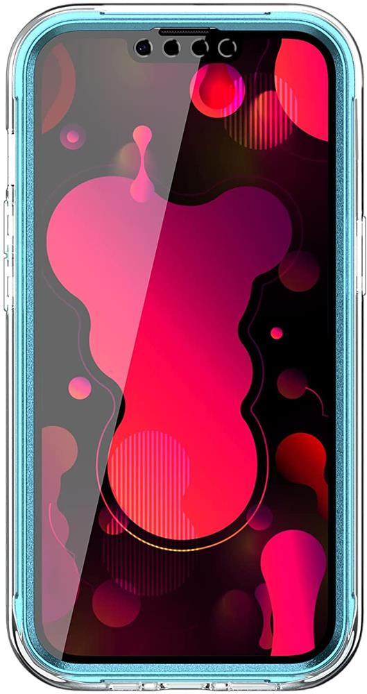 OEM - Marble Grid 360° Skal iPhone 13 Pro - Blå