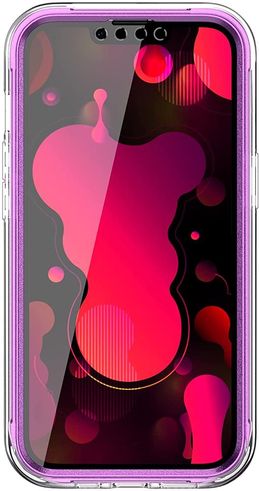 OEM - Marble Grid 360° Skal iPhone 13 Pro - Lila