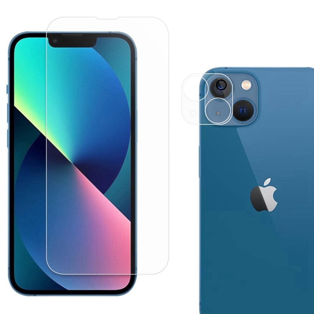 A-One Brand - [2-PACK] Skrmskydd iPhone 14 Plus Kameralinsskydd Hrdat glas Clear