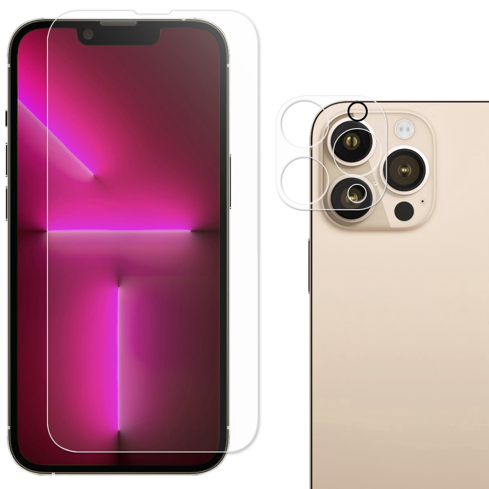 A-One Brand - [2-PACK] iPhone 14 Pro Max Kameralinsskydd Hrdat glas Clear