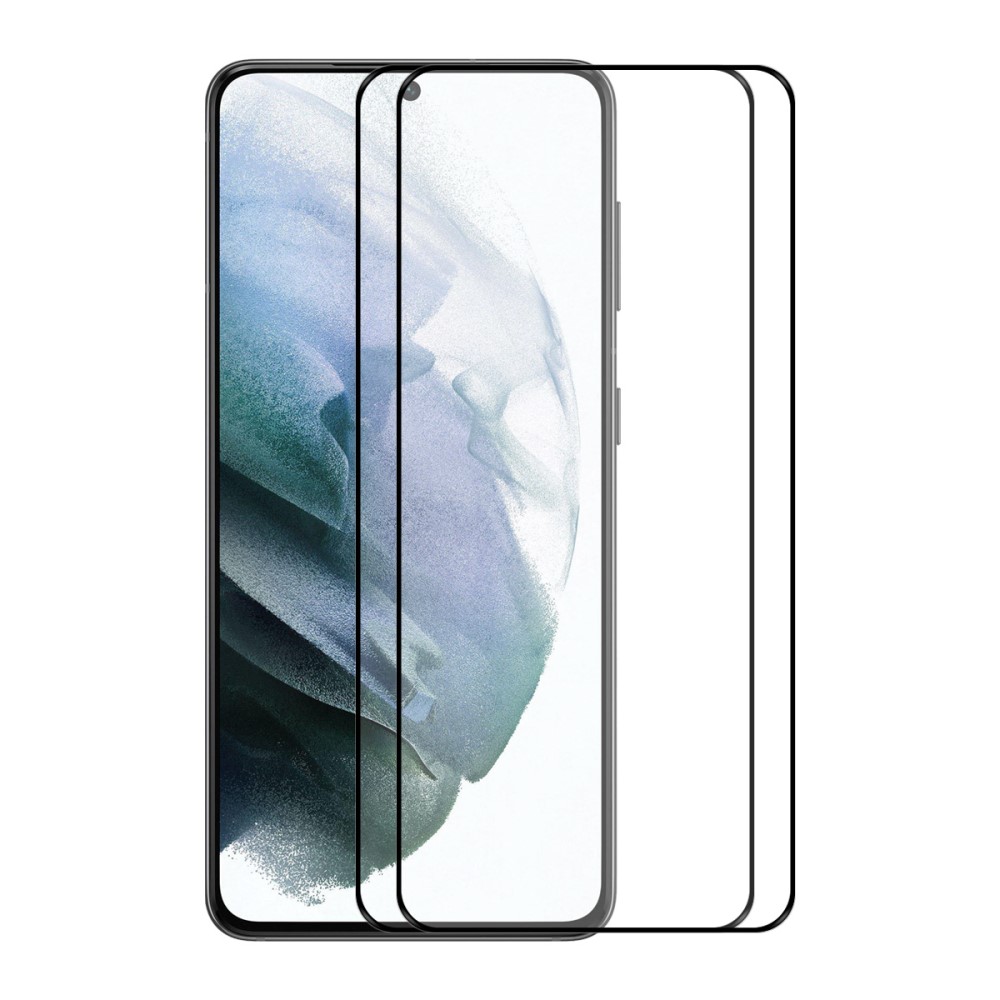 A-One Brand - [2-PACK] Full Glue Hrdat glas Galaxy S22 Plus Skrmskydd - Svart
