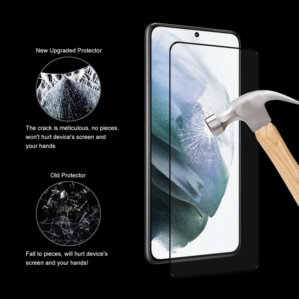 A-One Brand - [2-PACK] Full Glue Hrdat glas Galaxy S22 Plus Skrmskydd - Svart