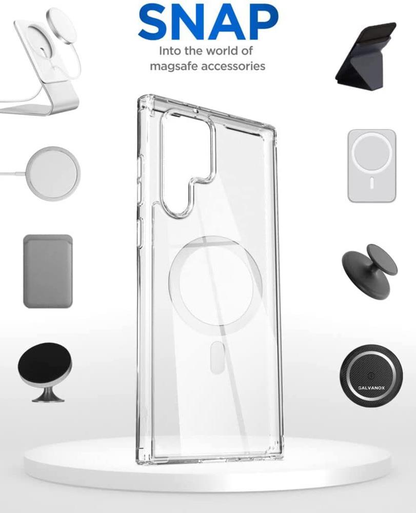 Boom - BOOM Magsafe Skal Samsung Galaxy S22 Plus - Transparent