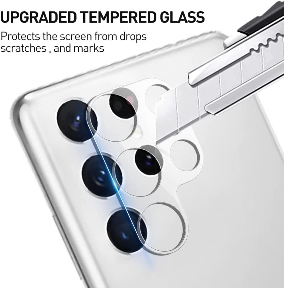 A-One Brand - [2-Pack] Linsskydd Härdat Glas Samsung Galaxy S22 Ultra