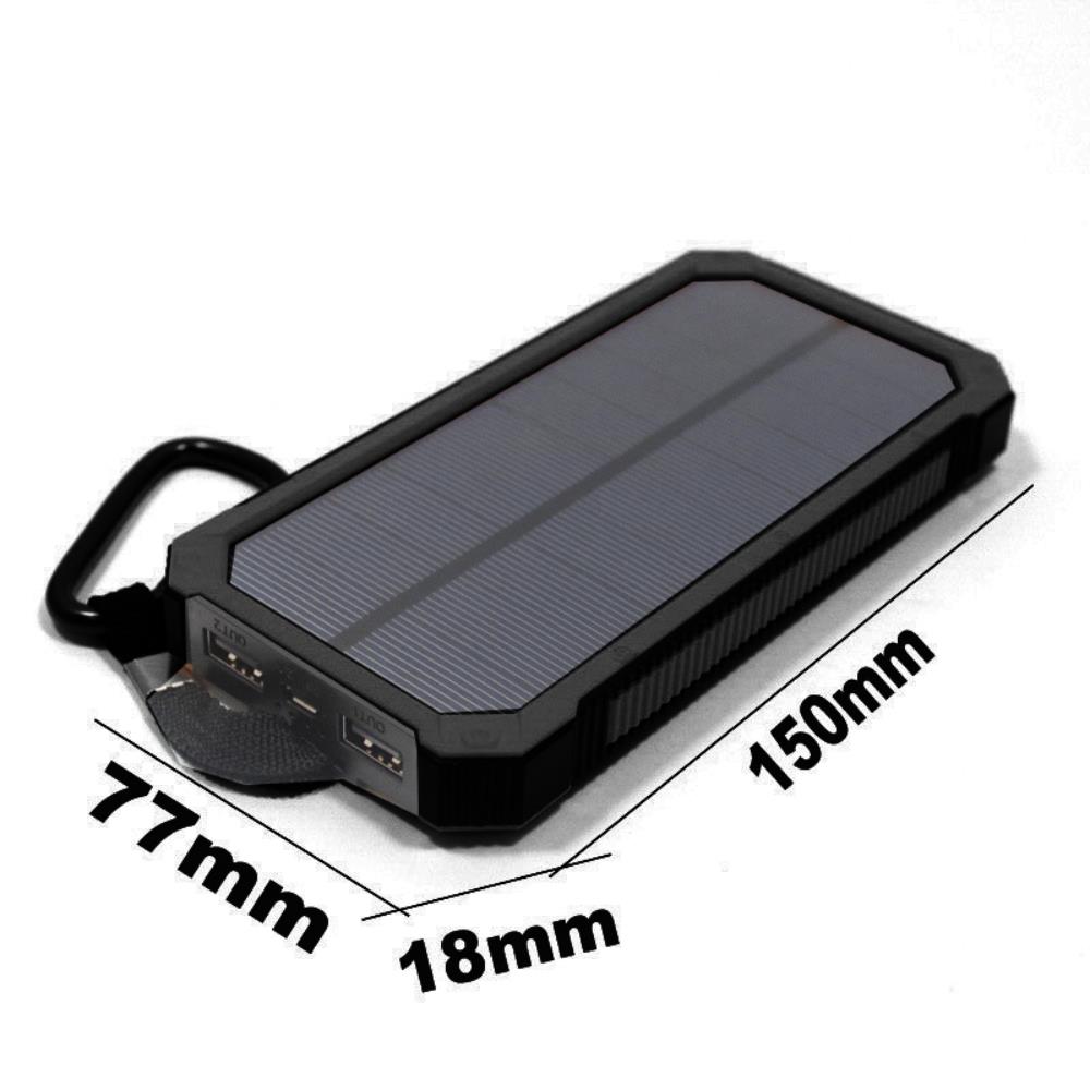 A-One Brand
10000 mAh Outdoor Powerbank Solcellsladdare - Svart
