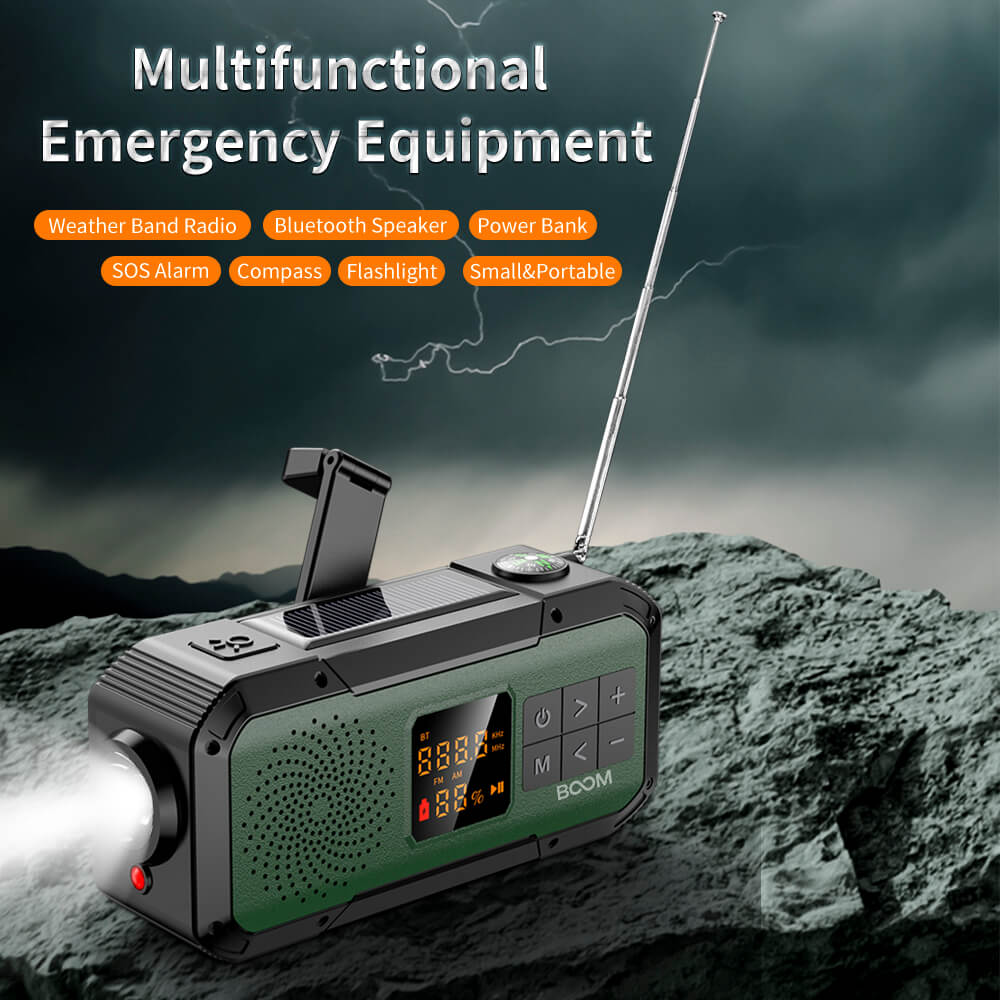 Boom of Sweden - BooM Vevradio 2000mAh Powerbank Bluetooth Högtalare Lampa - Orange