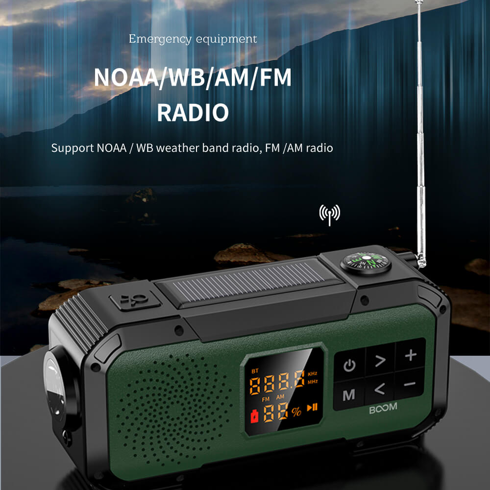 Boom of Sweden - BooM Vevradio 2000mAh Powerbank Bluetooth Högtalare Lampa - Orange