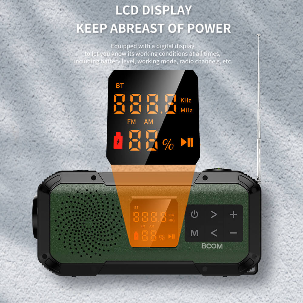 Boom of Sweden - BooM Vevradio 2000mAh Powerbank Bluetooth Högtalare Lampa - Orange