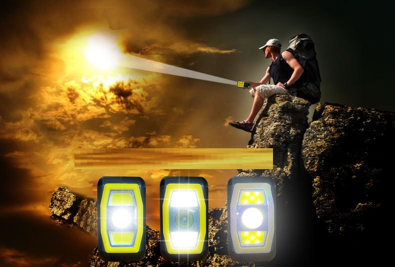 A-One Brand - Vevradio 4000mAh Powerbank med LCD Skärm, Solceller, Ficklampa - Orange