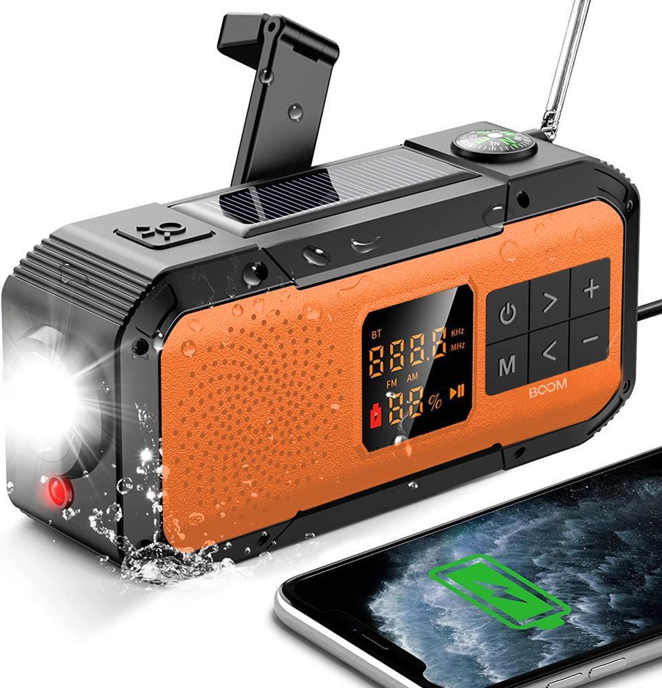 Boom of Sweden - BooM Vevradio 2000mAh Powerbank Bluetooth Högtalare Lampa - Orange