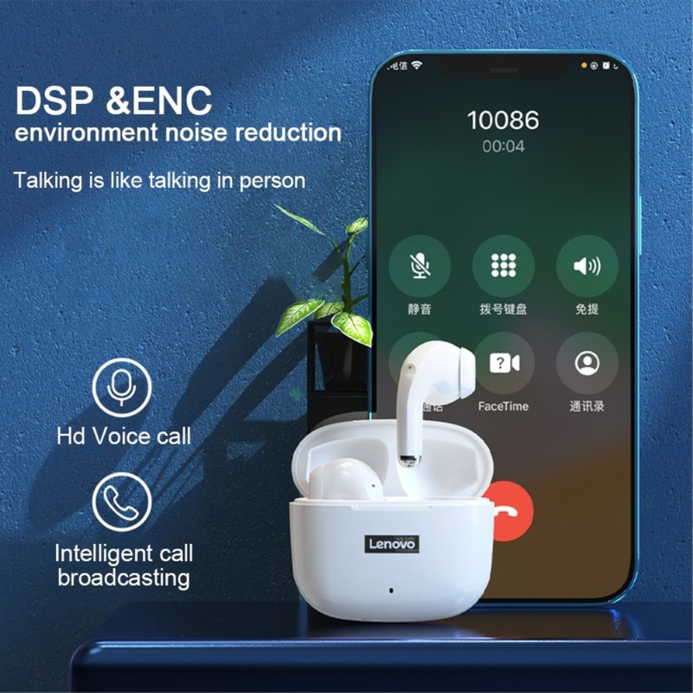 Lenovo - LENOVO Thinkplus LivePods LP40 Pro TWS Bluetooth Trådlösa Hörlurar - Rosa