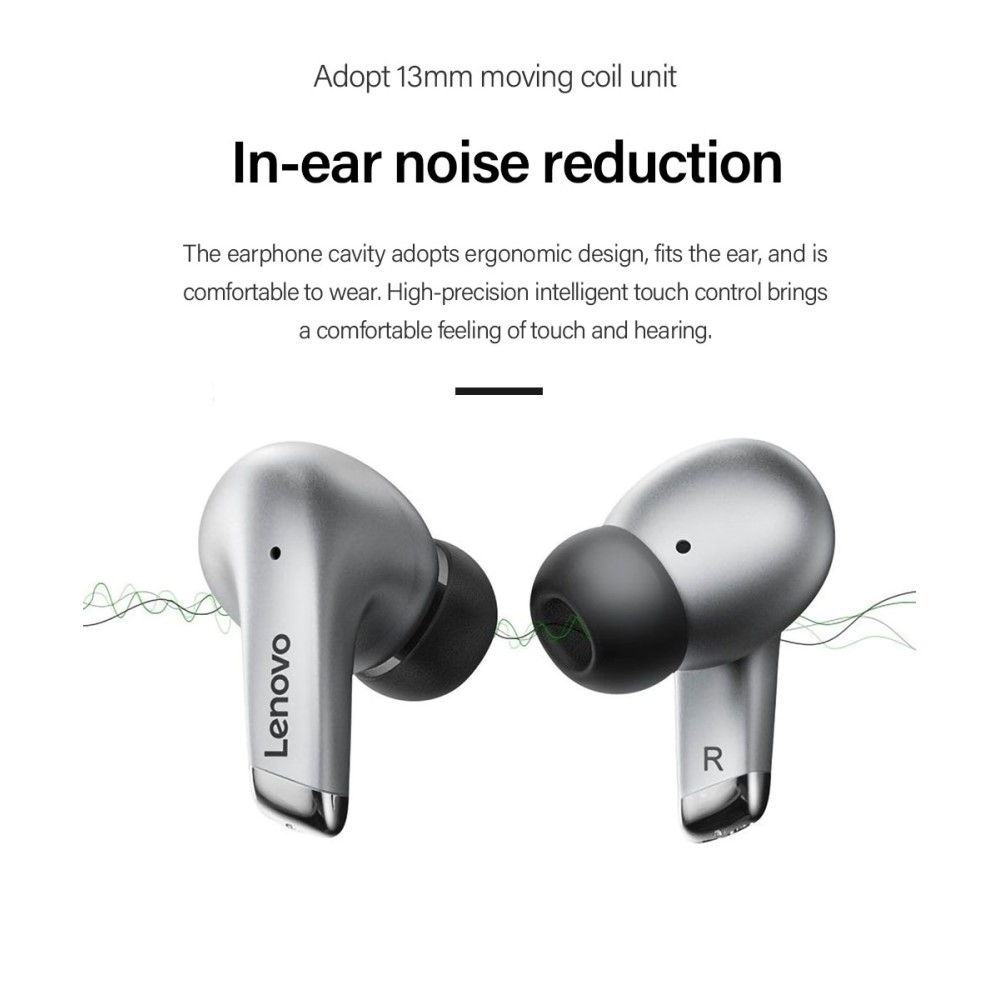 Lenovo - LENOVO LivePods LP5 TWS Thinkplus Bluetooth Trådlösa Hörlurar - Silver