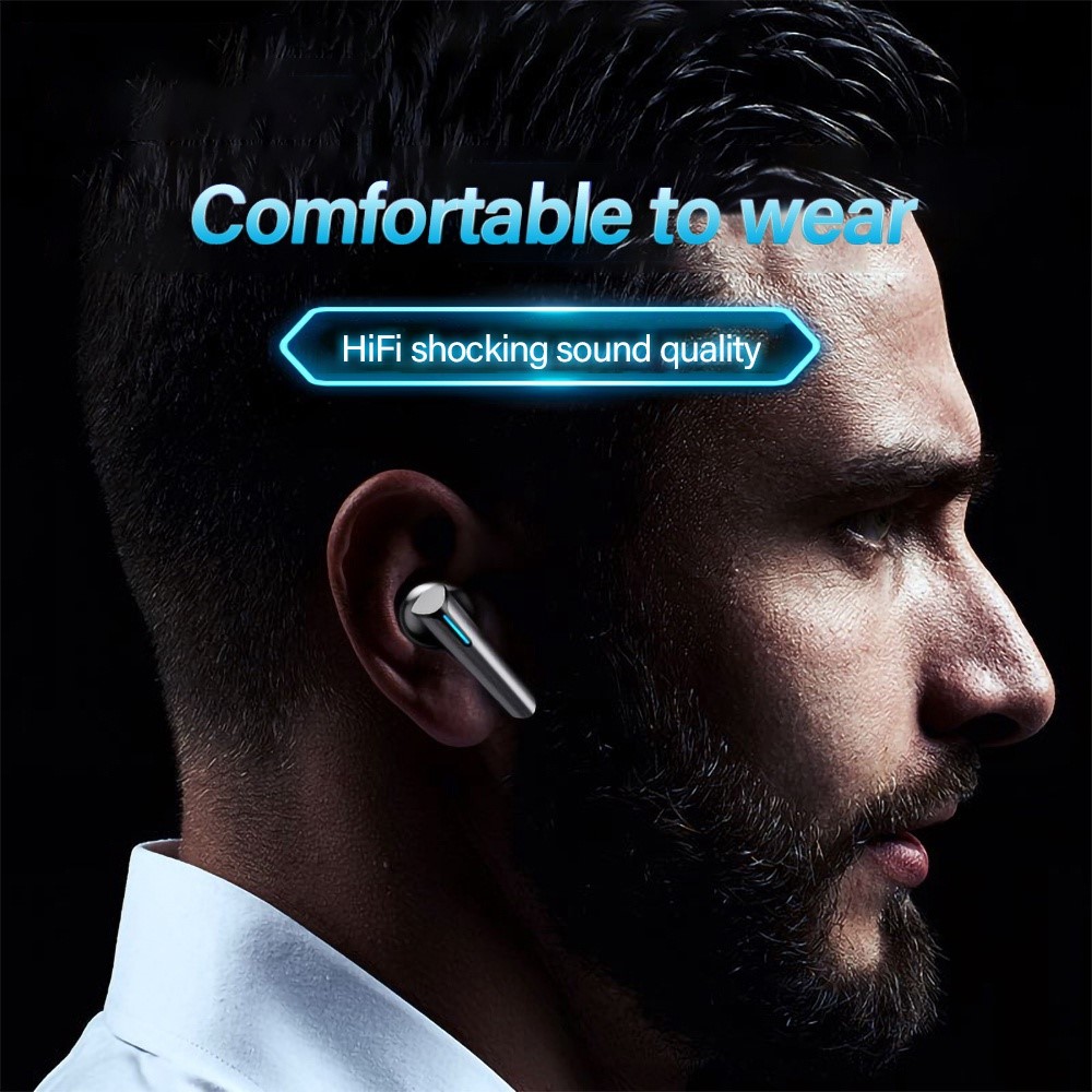 Lenovo - LENOVO XG02 TWS Thinkplus Gaming Bluetooth Trådlösa Hörlurar - Svart