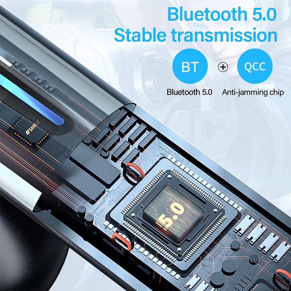 Lenovo - LENOVO XG02 TWS Thinkplus Gaming Bluetooth Trådlösa Hörlurar - Svart