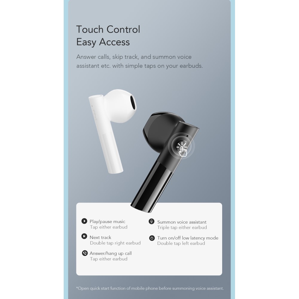 Xiaomi - XIAOMI Haylou GT6 TWS Bluetooth Trådlösa Hörlurar - Svart