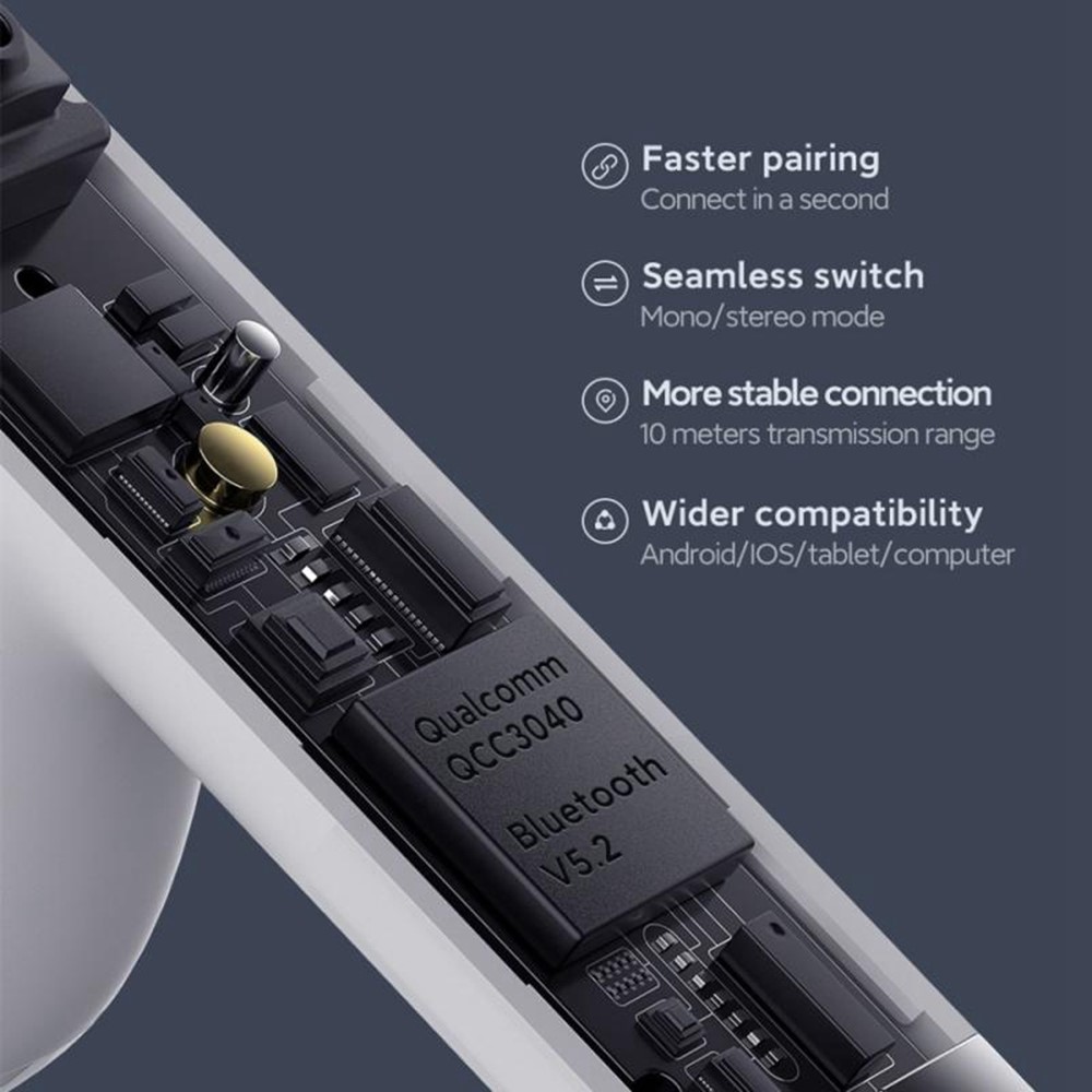 Xiaomi - XIAOMI Haylou T33 MoriPods TWS Bluetooth Trådlösa Hörlurar - Blå