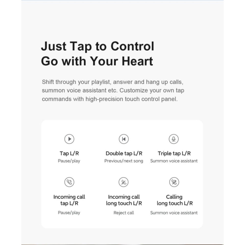 Xiaomi - XIAOMI Haylou T33 MoriPods TWS Bluetooth Trådlösa Hörlurar - Blå