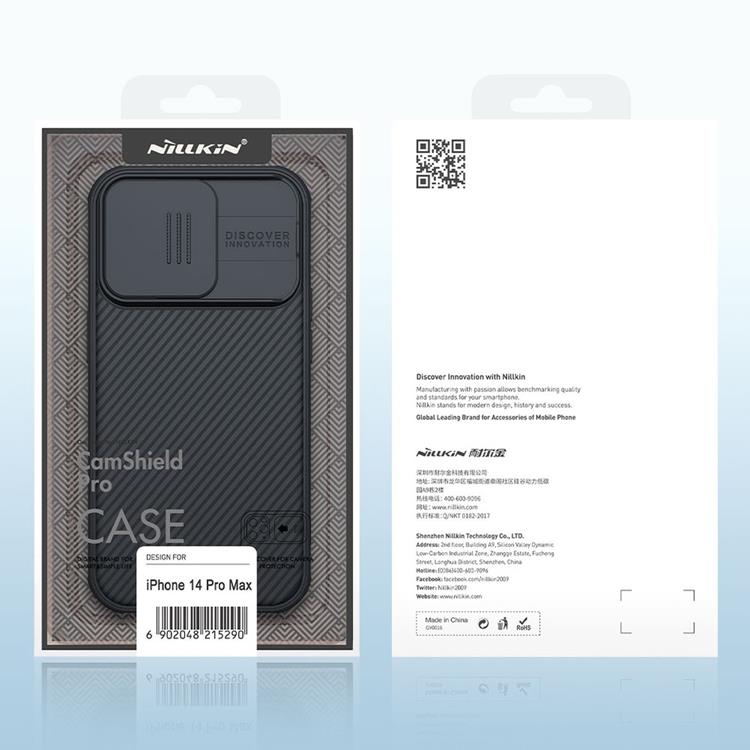 Nillkin - Nillkin iPhone 14 Pro Max Skal CamShield Pro (PC Och TPU) - Svart