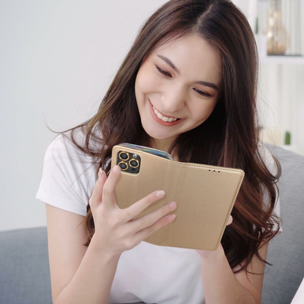 A-One Brand - Realme 9/9 Pro (5G) Plånboksfodral Smart Konstläder - Guld