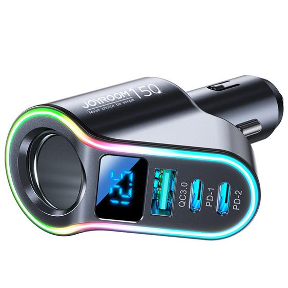 Joyroom - [4in1] Joyroom Billaddare Fast USB-C/USB-A 150 W - Svart