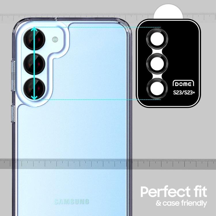Whitestone - Whitestone Galaxy S23/S23 Plus Linsskydd Härdat Glas EZ - Clear