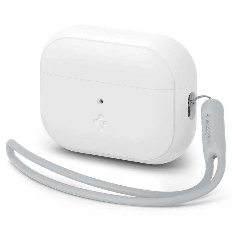 Spigen - Spigen Airpods Pro 1/2 Skal Fit Strap Silicone - Vit/Grå