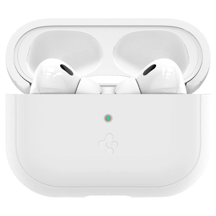 Spigen - Spigen Airpods Pro 1/2 Skal Fit Strap Silicone - Vit/Grå
