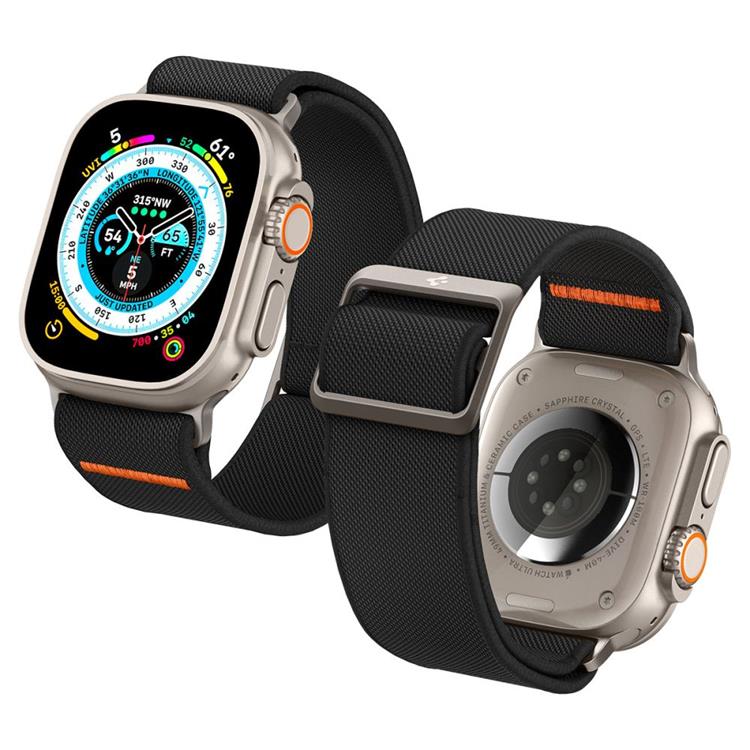 Spigen - Spigen Apple Watch 7/8 (45/49mm) Armband Fit Lite - Svart