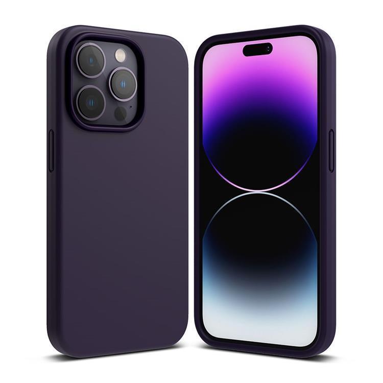 Ringke - Ringke iPhone 14 Pro Skal Silicone - Deep Lila