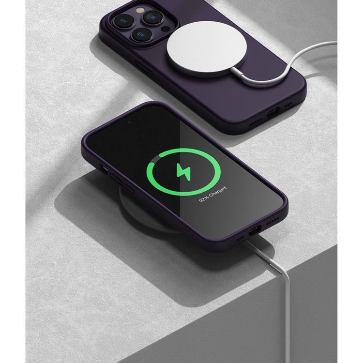 Ringke - Ringke iPhone 14 Pro Skal Silicone - Deep Lila