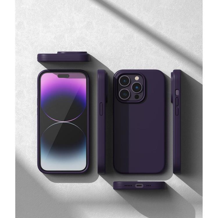 Ringke - Ringke iPhone 14 Pro Skal Silicone - Deep Lila