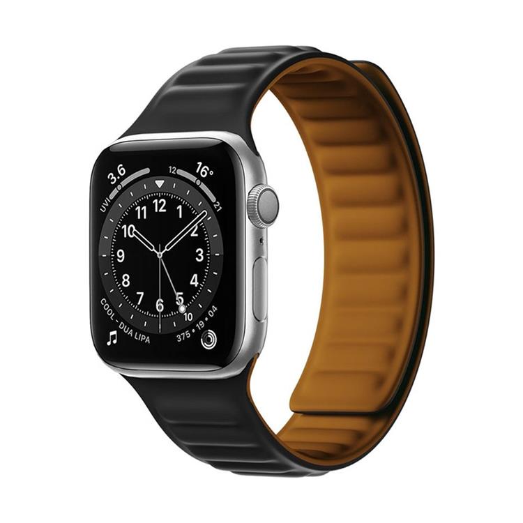 A-One Brand - Apple Watch 2/3/4/5/6/SE (38/40/41mm) Armband Magnetic Strap - Svart