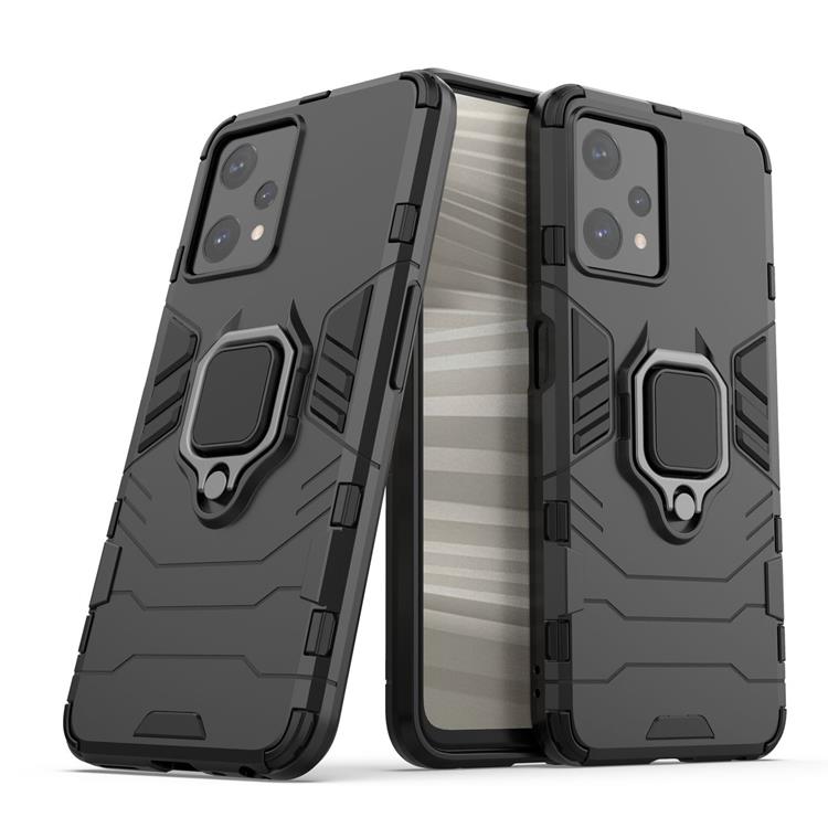 A-One Brand - Realme 9/9 Pro/9 Pro Plus Skal Ring Armor - Svart