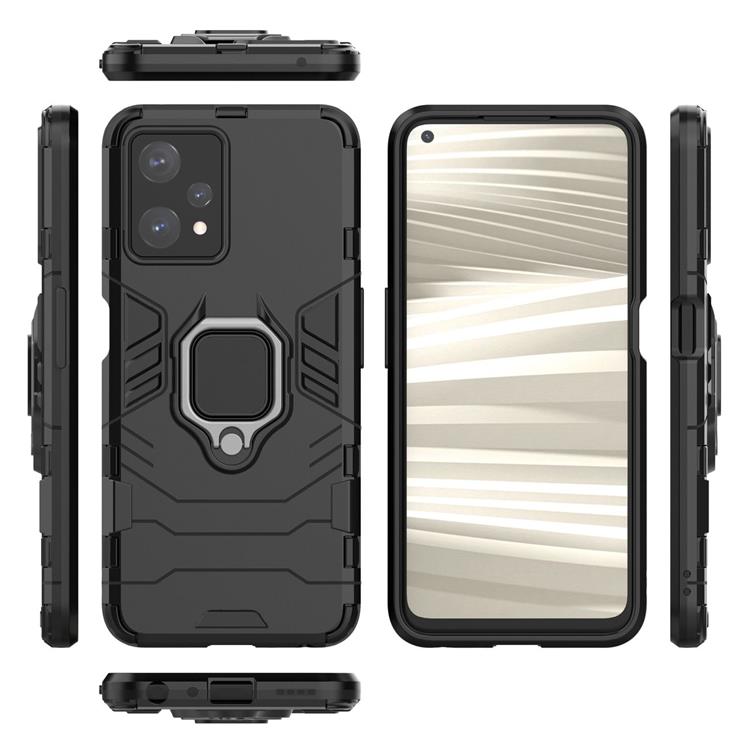 A-One Brand - Realme 9/9 Pro/9 Pro Plus Skal Ring Armor - Svart