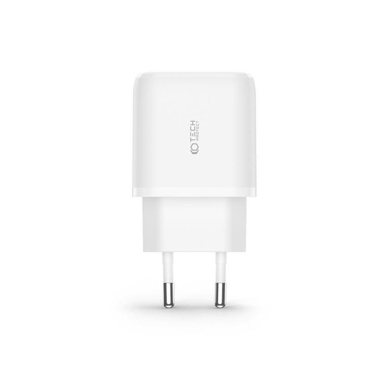 Tech-Protect - Tech-Protect Väggladdare Lightnin 20W , Lightning Kabel - Vit