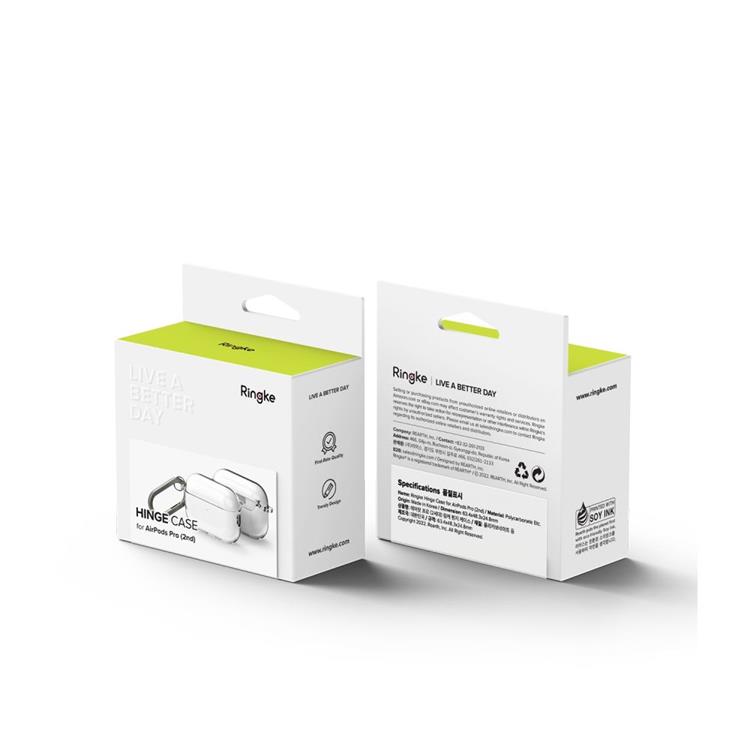 Ringke - Ringke Airpods Pro 1/2 Skal Hinge - Clear